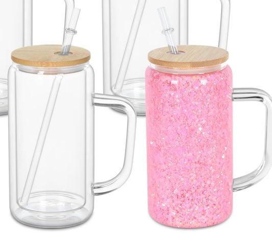 16oz Snowglobe w/ Handle