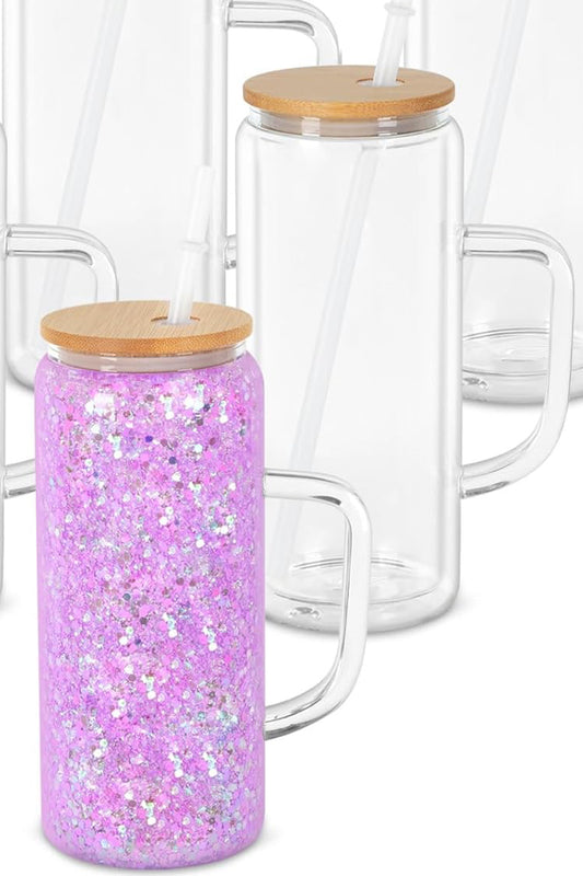 20oz Snowglobe Glass w/ Handle