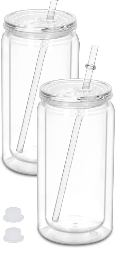 Custom 16oz Acrylic Snow Globe Cup