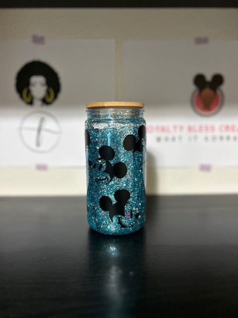 Pre-made 16oz Acrylic Snow Globe Cup