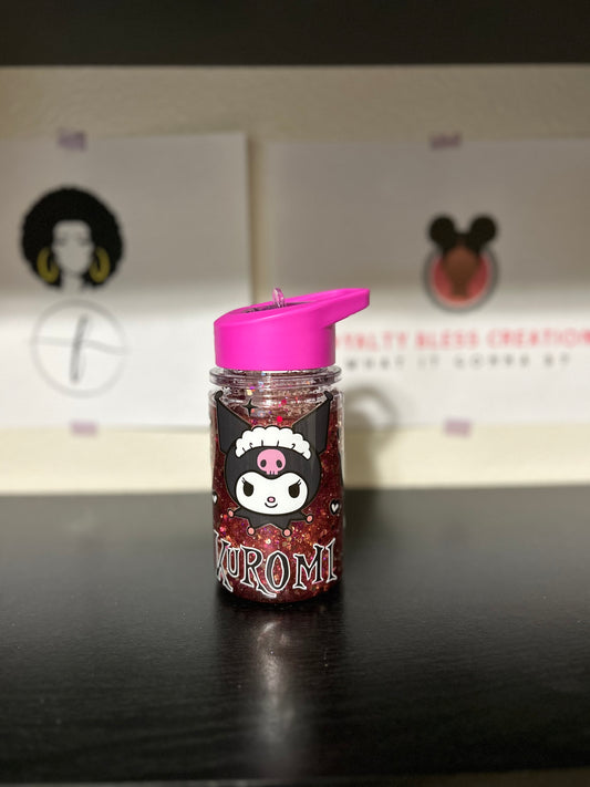 R2S Fuchsia 10oz Kids Snowglobe Tumbler