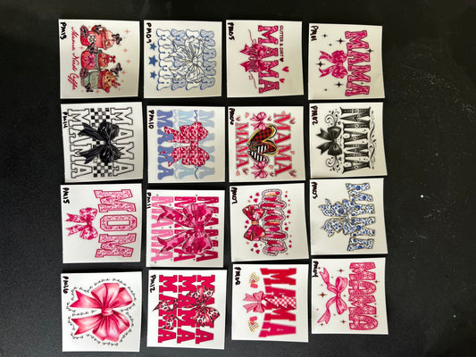 Pretty Momma Decals (Pm01-16)